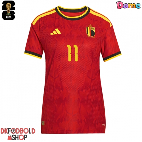 Belgien Jeremy Doku #11 Hjemmebanetrøje Dame VM 2026 Kort ærmer